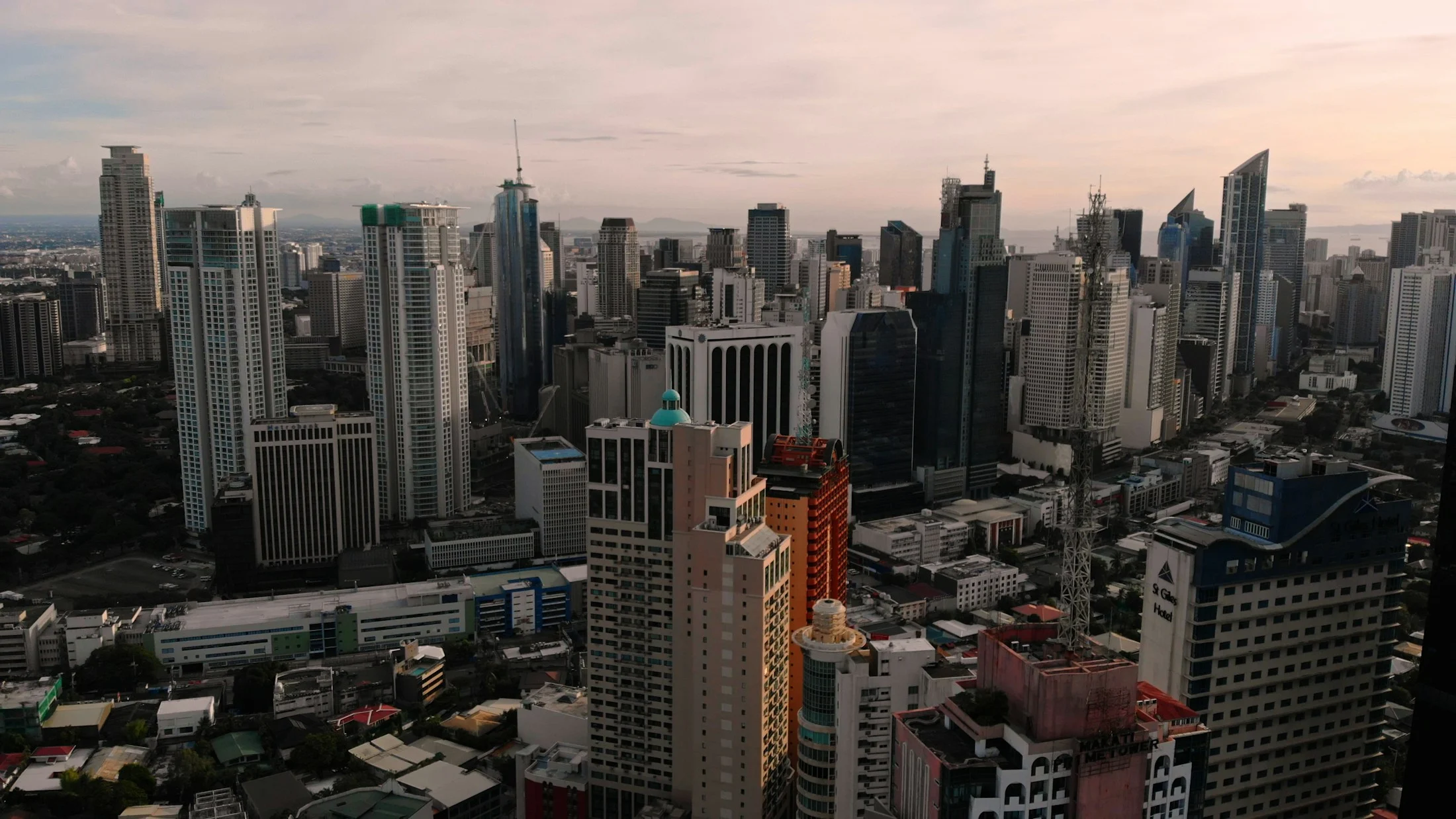 The Makati skyline in Metro Manila, Philippines